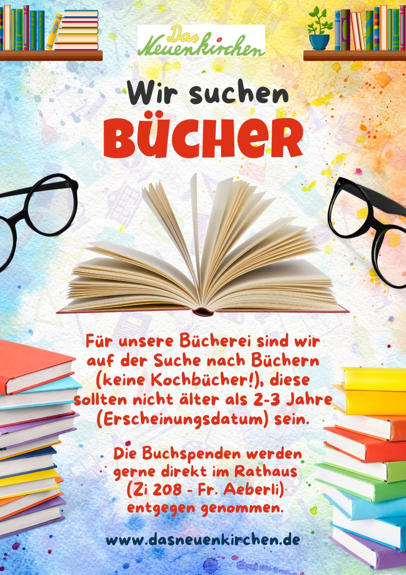 Flyer Buchspende