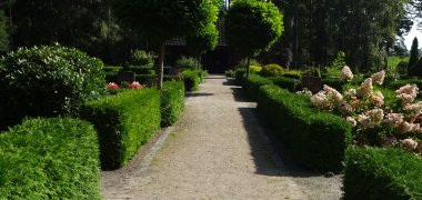 Blick auf den Friedhof Schwalingen