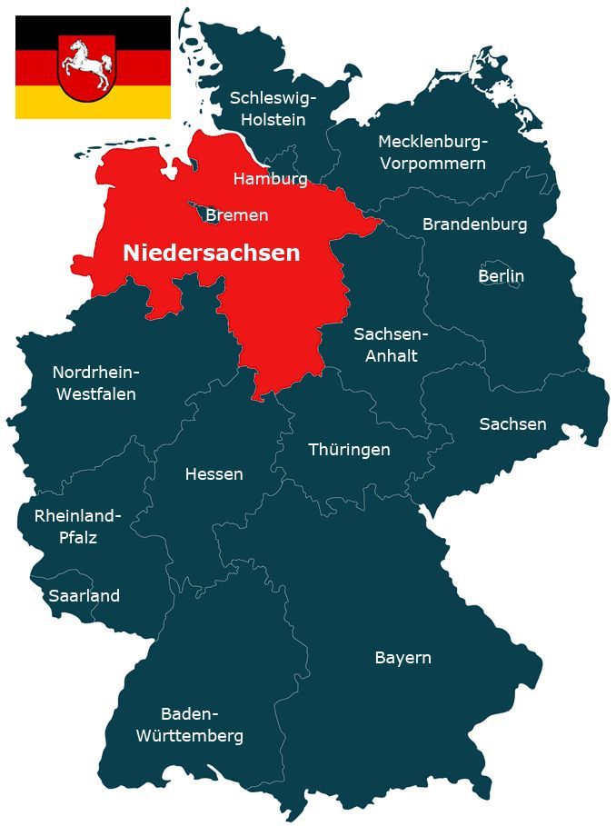 Karte Niedersachsen