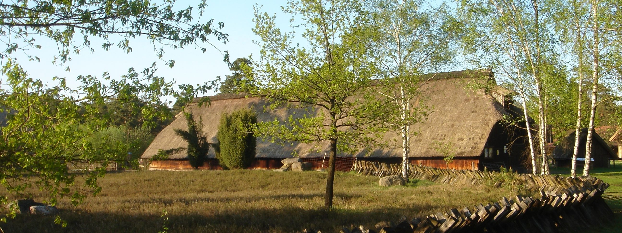 Reetgedeckter Schafstall am Schäferhof