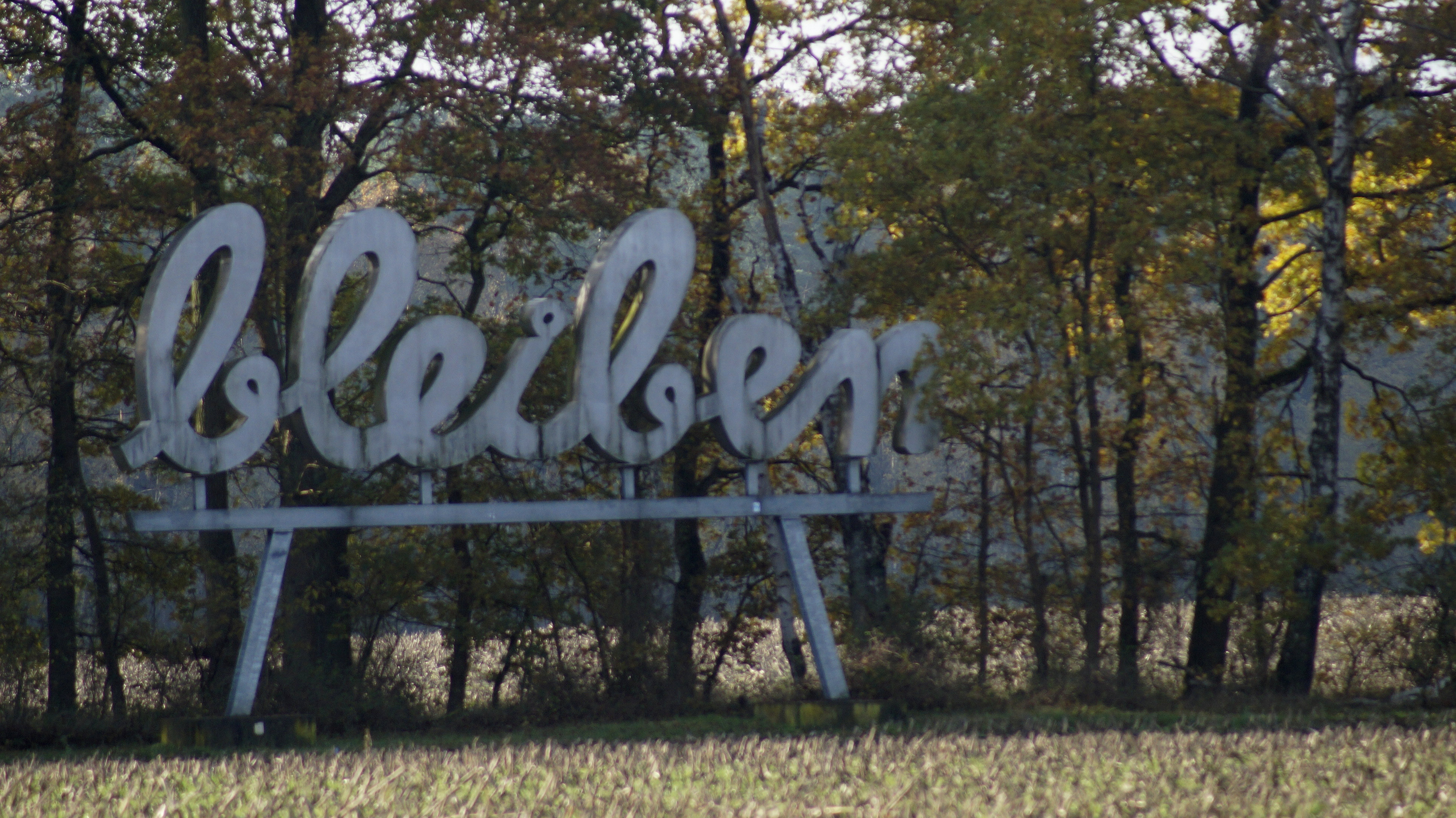 Der Schriftzug bleiben