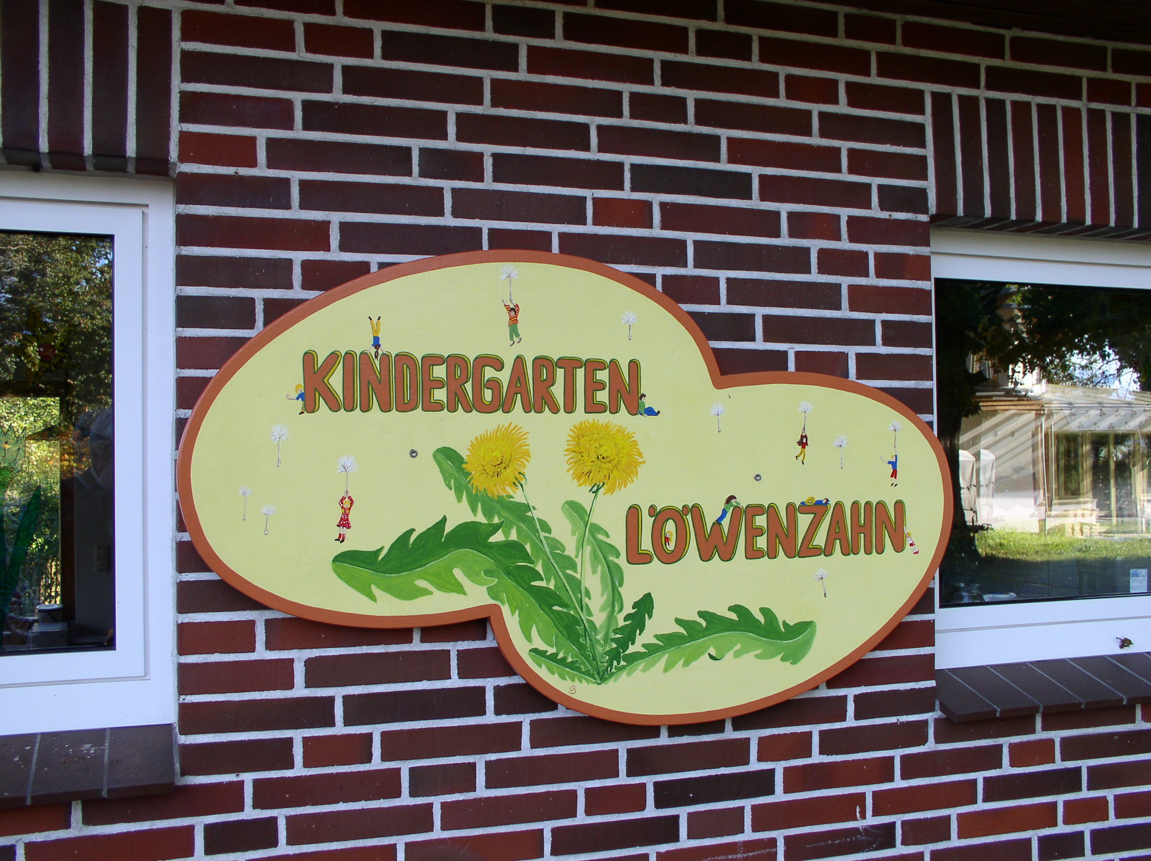Schild Kindergarten Löwenzahn Teweler Kindergarten